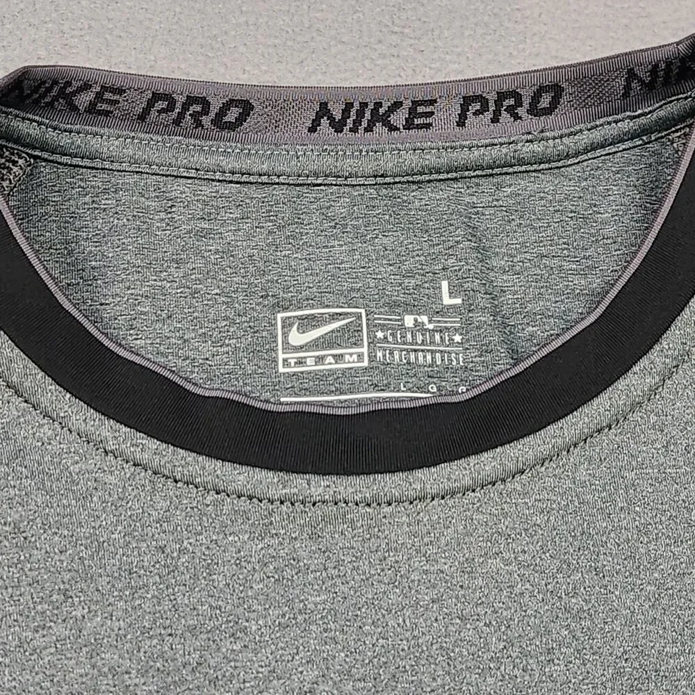 Nike Pro Chicago White Sox Shirt Men's L Gray Fit Dry Performance MLB Baseball
